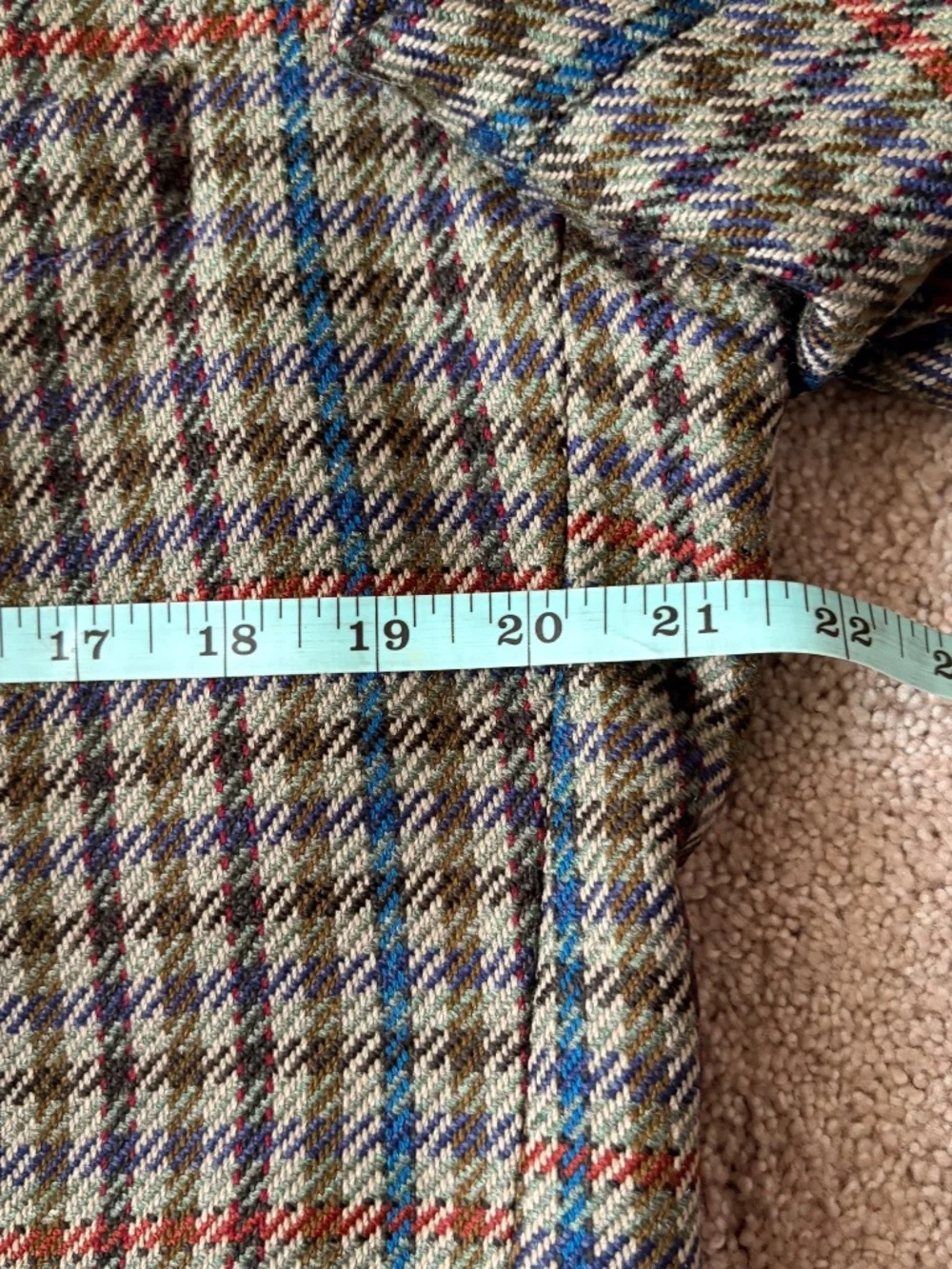 Atelier Torino Blazer 42R Wool Sport Coat Scottish Tweed Plaid Arthur Bell 2 Btn